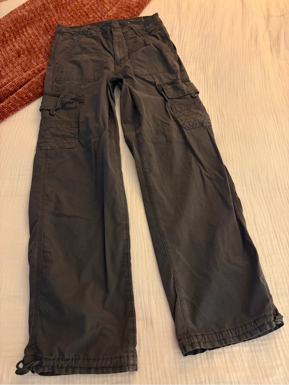 American Eagle Outfitters Cargo Pants in Charcoal